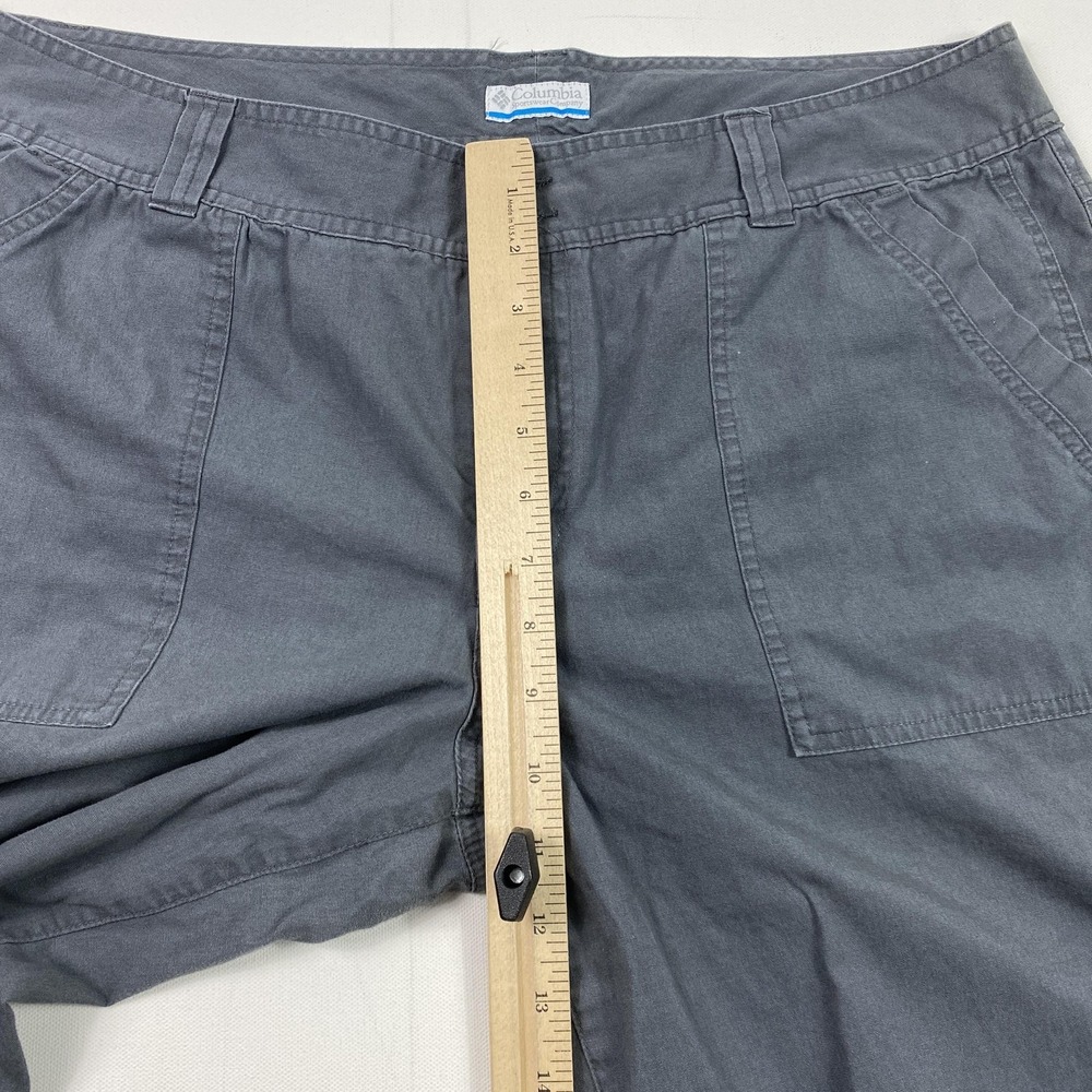 Columbia Capri Pants Womens 10 Gray Cropped Casual Outdoors Pockets Lightweight - Picture 5 of 11